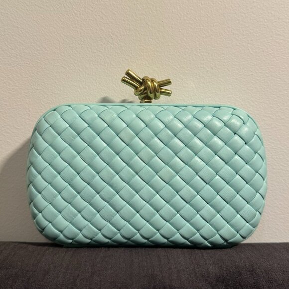 Bottega Veneta Knot Intrecciato Leather Miniaudiere Clutch - Picture 2 of 10